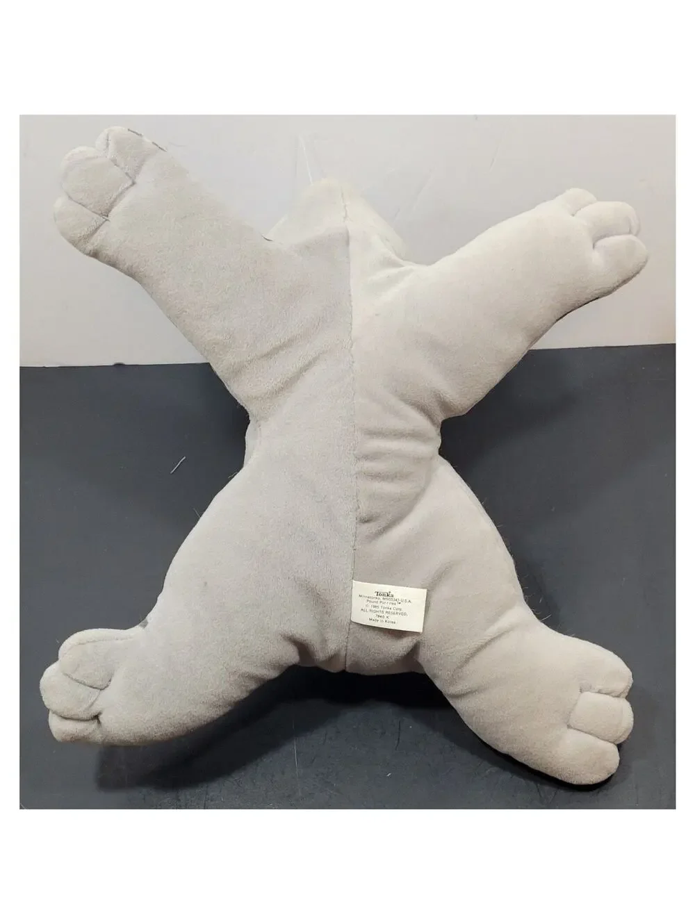 Vintage 1985 Pound Purries Plush Gray Striped Cat Kitten